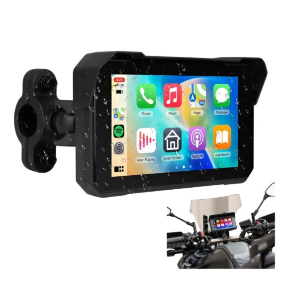 Gray helmet for bikers